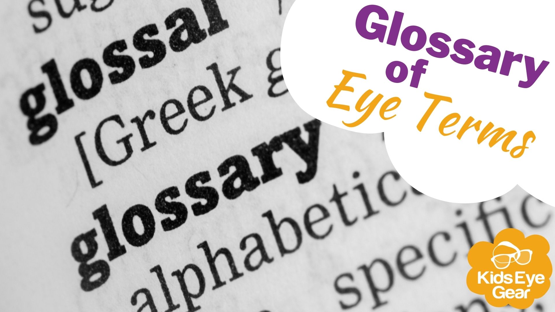 Printable Glossary Of Vision Of Eye Terms